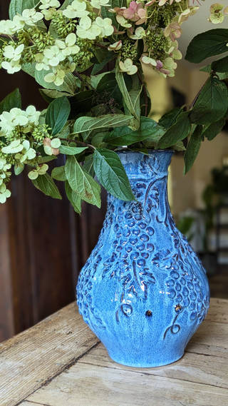 Blauw grape vaas