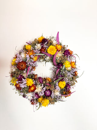 Droogbloemenkrans Helichrysum 28cm